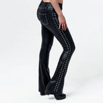 Custom Chop Shop Pants Wornstar Custom Studded Pants - Black Heart