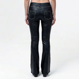 Custom Chop Shop Pants Wornstar Custom Studded Pants - Black Heart