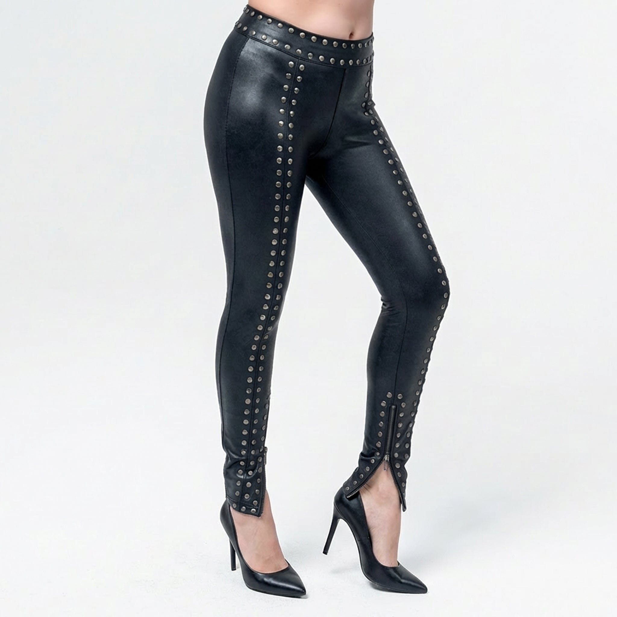 Custom Chop Shop Pants Wornstar Custom Studded Pants - Zipper - Spotlight