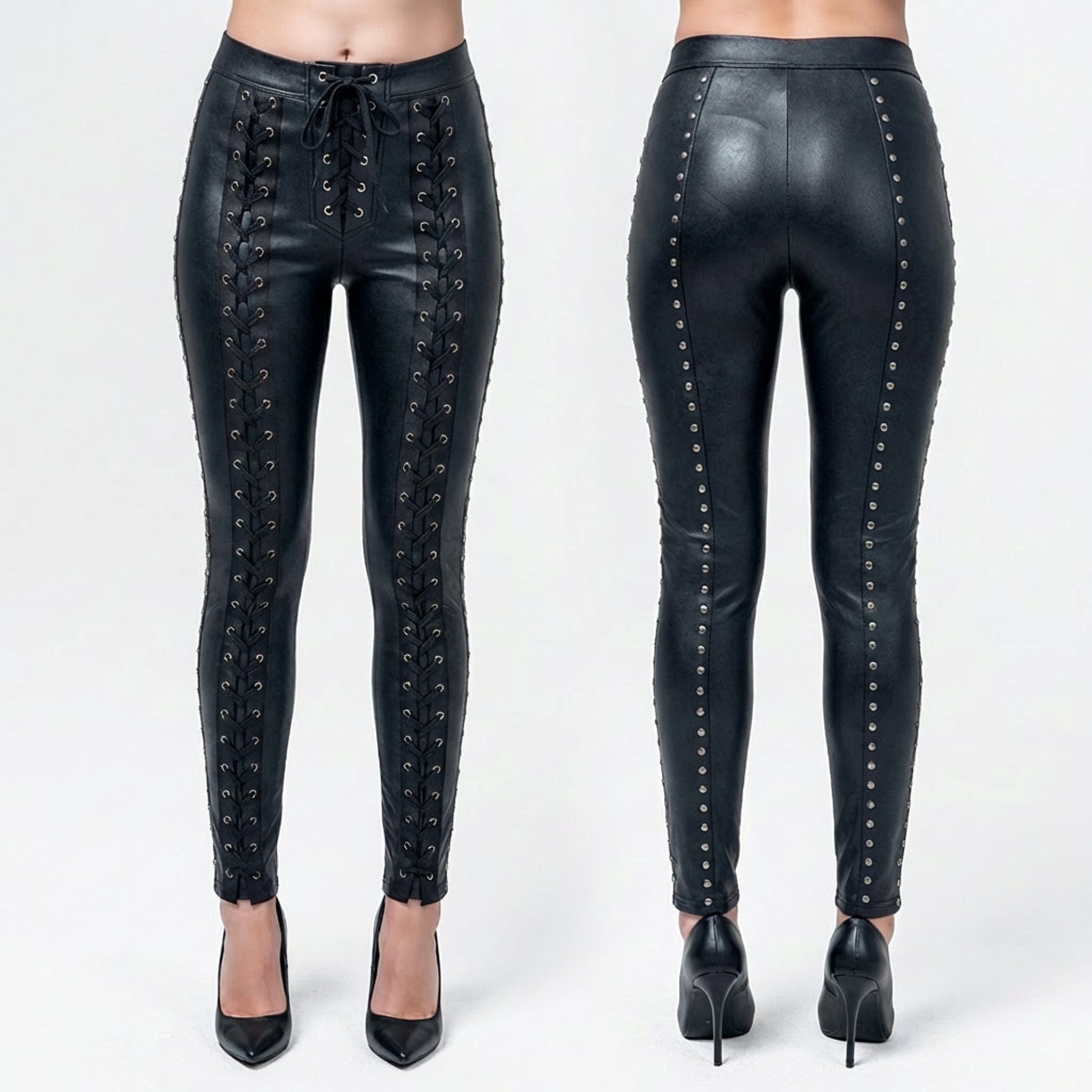 Custom Chop Shop Pants Wornstar Custom Studded Pants - Zipper - Voltage