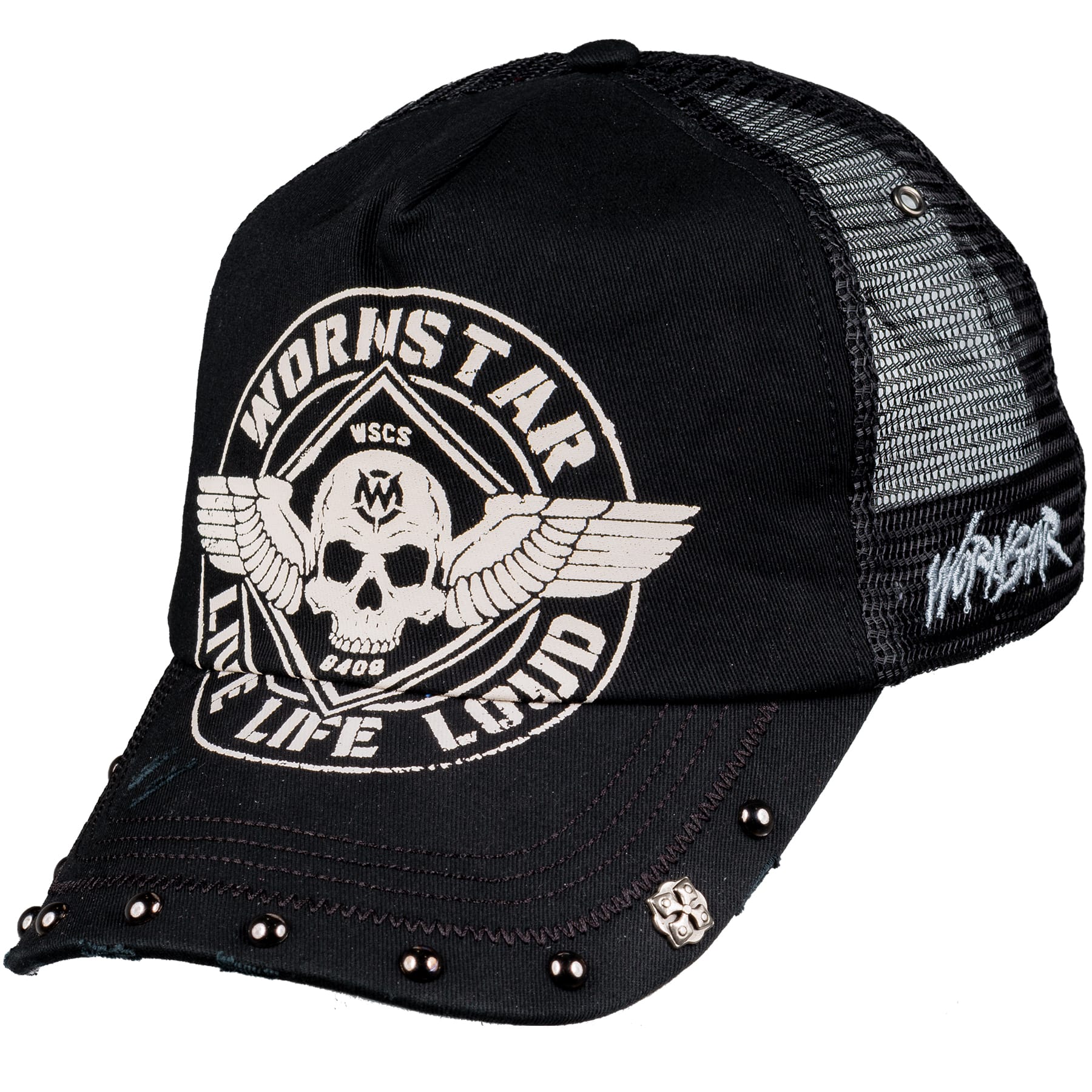 Custom Chop Shop Accessory Wornstar Custom Trucker Hat - Battalion - One of a Kind