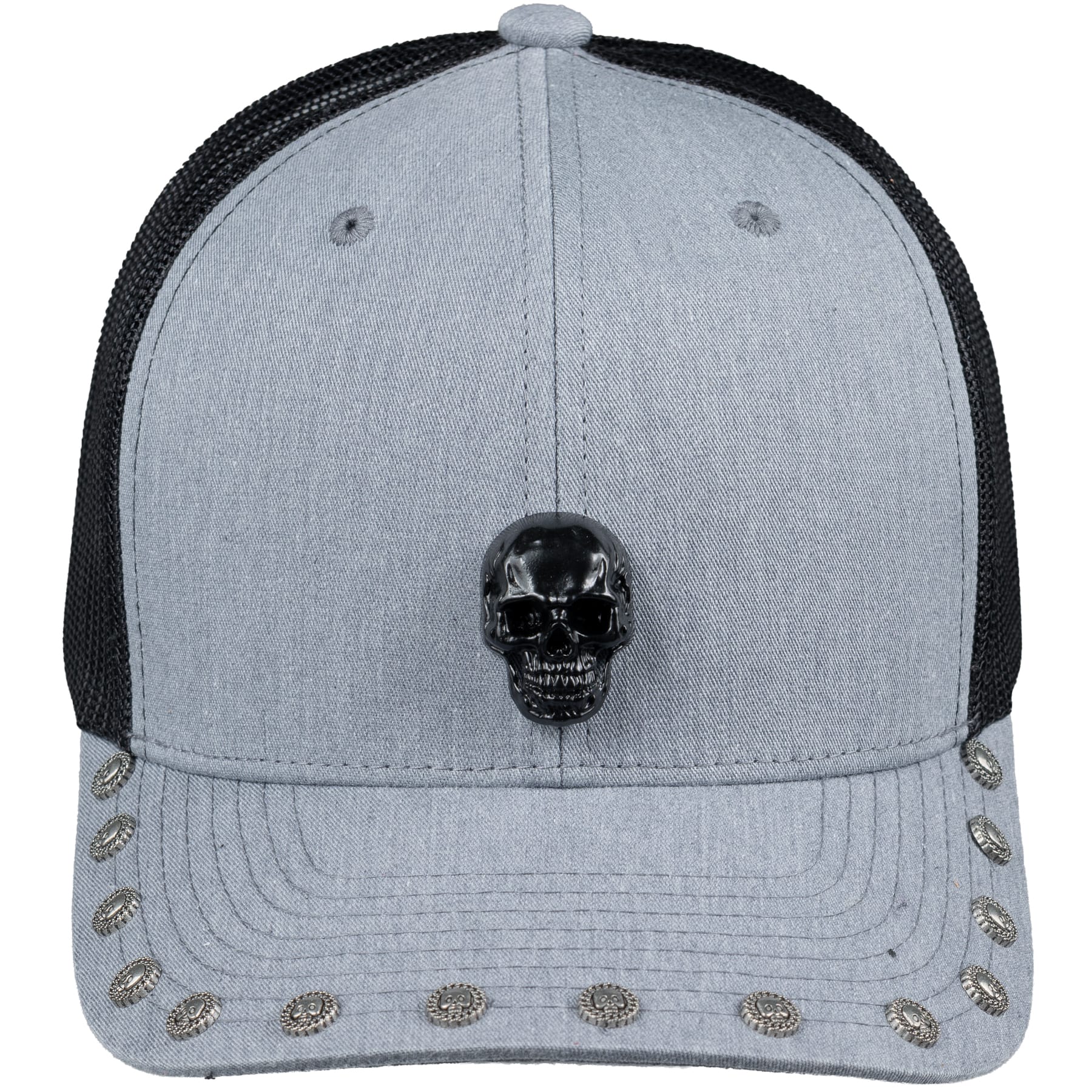 Custom Chop Shop Accessory Wornstar Custom Trucker Hat - Gray - One of a Kind
