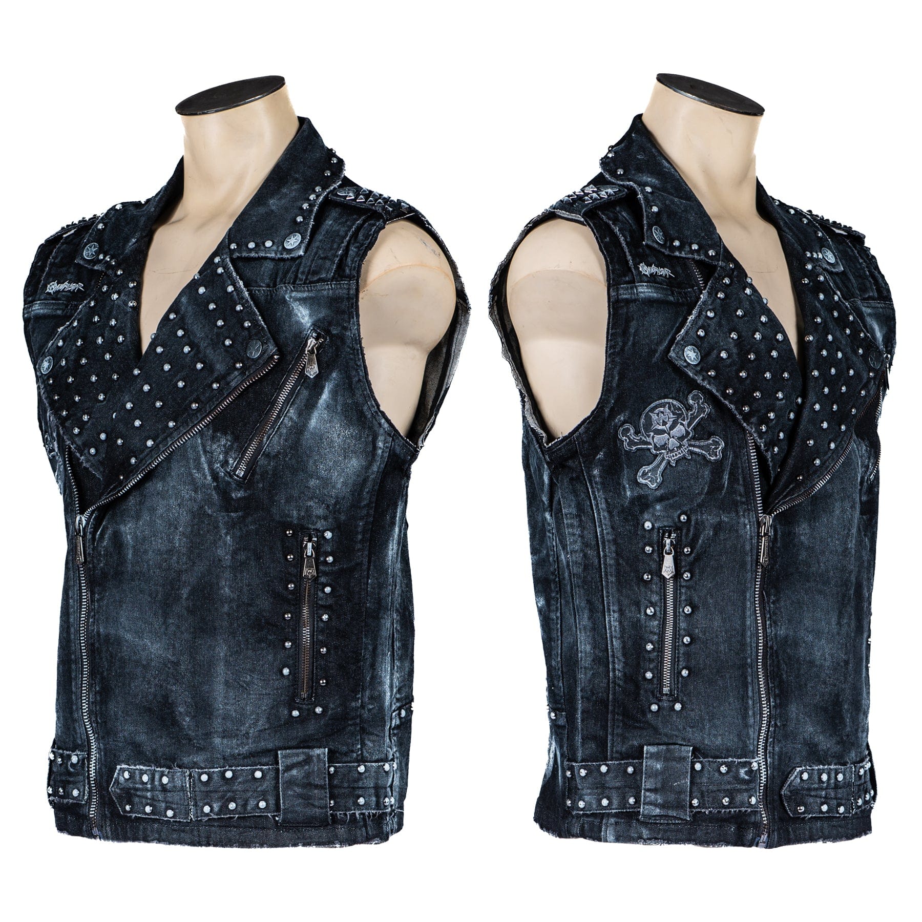 Custom Chop Shop Jacket Wornstar Custom Vest - BMF