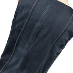 Custom Chop Shop Jacket Wornstar Custom Vest - Brocade Print Reversible - Distressed Gray and Black - Ready to Ship Size XL