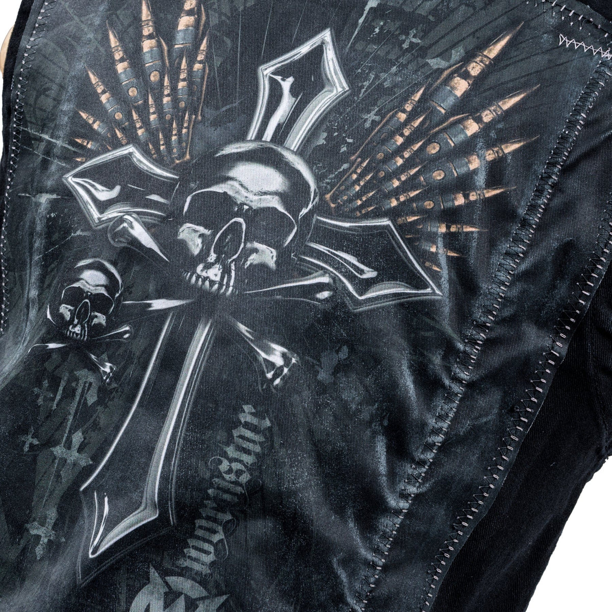 Custom Chop Shop Jacket Wornstar Custom Vest - Bullet Saint - Ready to Ship - Size Large