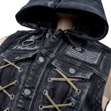 Custom Chop Shop Jacket Wornstar Custom Vest - Bullet Saint - Ready to Ship - Size Large