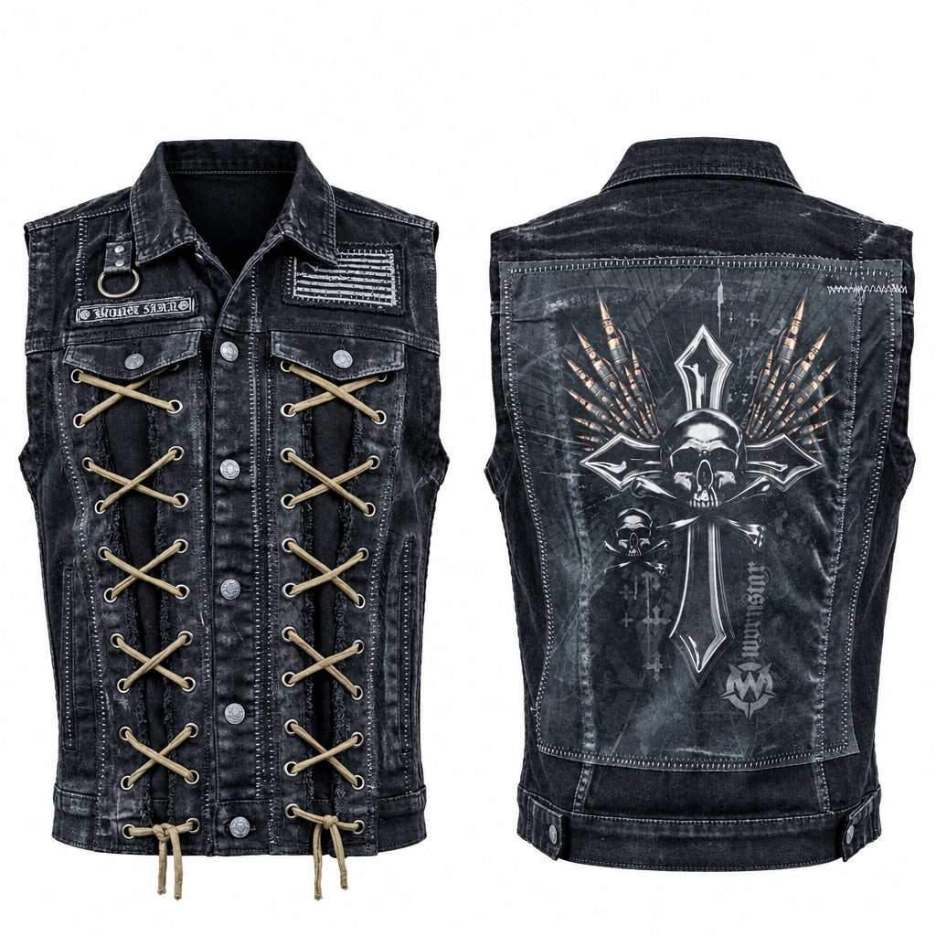 Custom Chop Shop Jacket Wornstar Custom Vest - Bullet Saint
