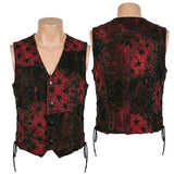 Custom Chop Shop Jacket Wornstar Custom Vest - Crimson Dawn Skye - Waistcoat