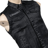 Custom Chop Shop Jacket Wornstar Custom Vest - Distressed Waxed - Ready to Ship