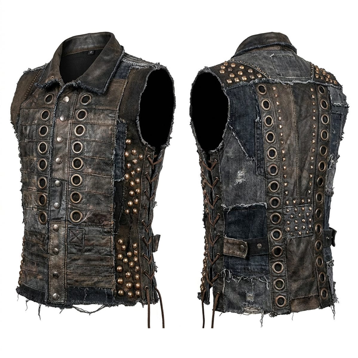 Custom Chop Shop Jacket Wornstar Custom Vest - Enigma