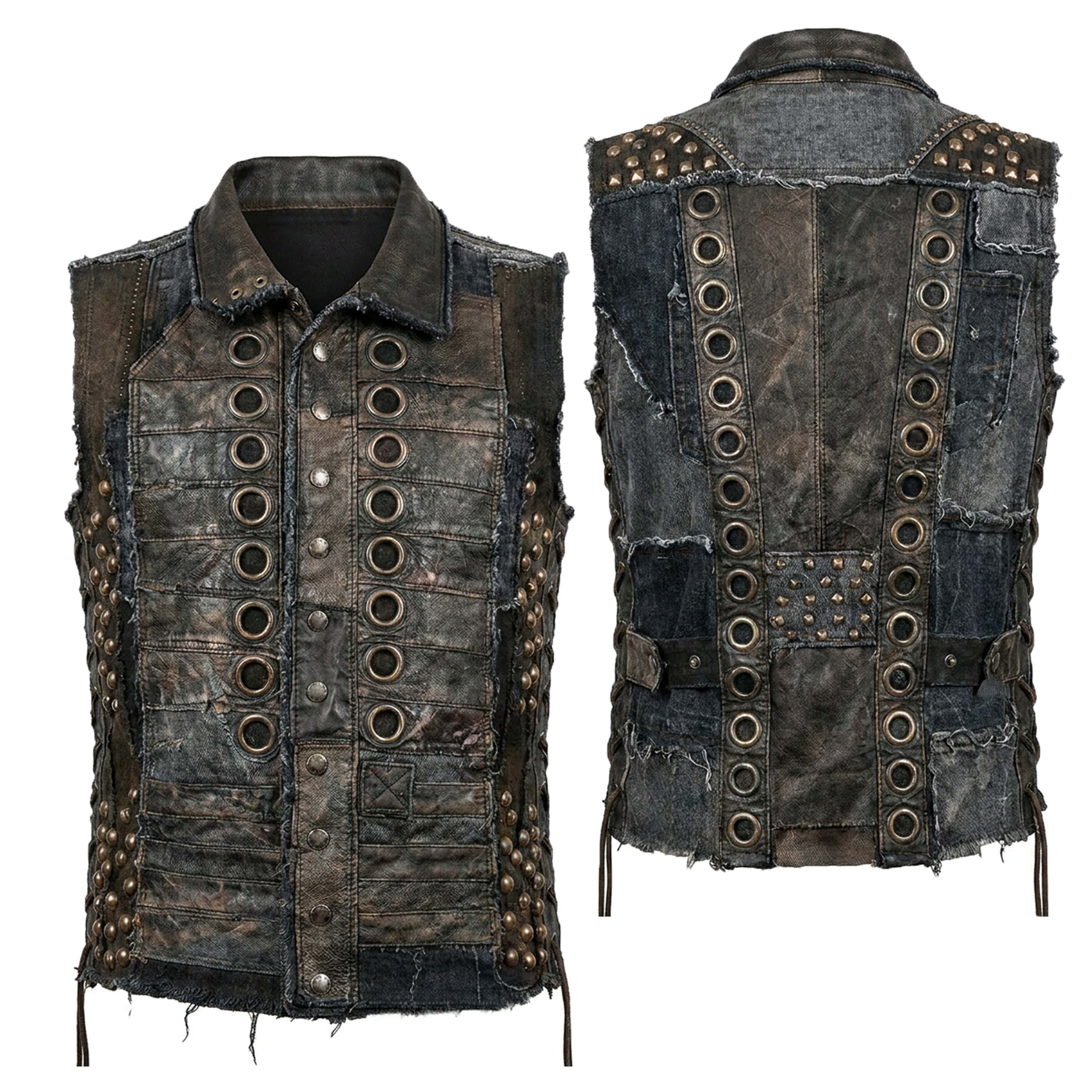 Custom Chop Shop Jacket Wornstar Custom Vest - Enigma