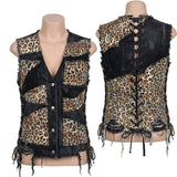Custom Chop Shop Jacket Wornstar Custom Vest - Leopard