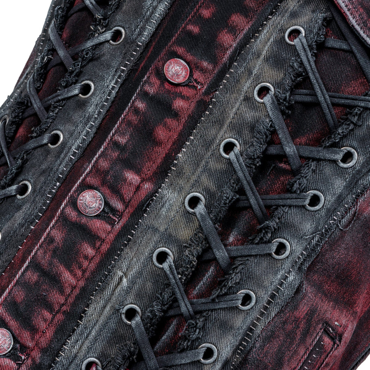 Custom Chop Shop Jacket Wornstar Custom Vest - Muerte - Ready to Ship - Size Large