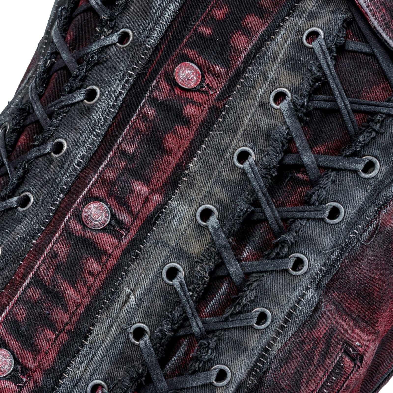 Custom Chop Shop Jacket Wornstar Custom Vest - Muerte - Ready to Ship - Size Large