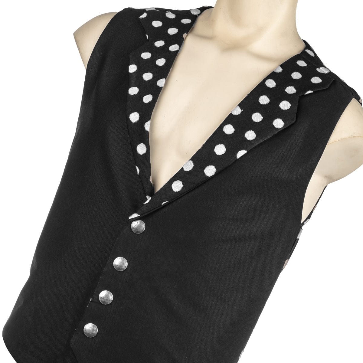 Custom Chop Shop Jacket Wornstar Custom Vest - Polka Dots