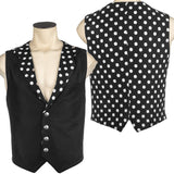 Custom Chop Shop Jacket Wornstar Custom Vest - Polka Dots