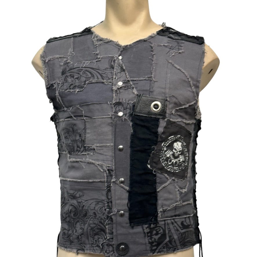 Custom Chop Shop Jacket Wornstar Custom Vest - Salvaged - NotSaved - One of a kind - Ready to ship - Size Medium