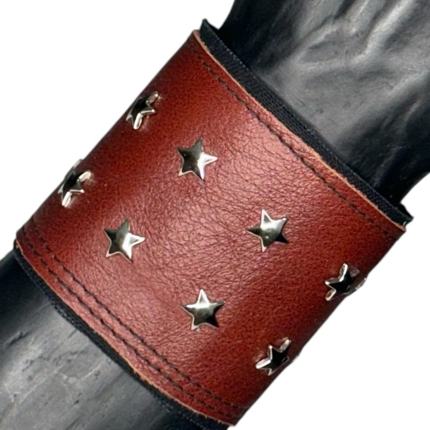 Custom Chop Shop Accessory Wornstar Custom - Wristband Leather Cuff - Brown - Duplex