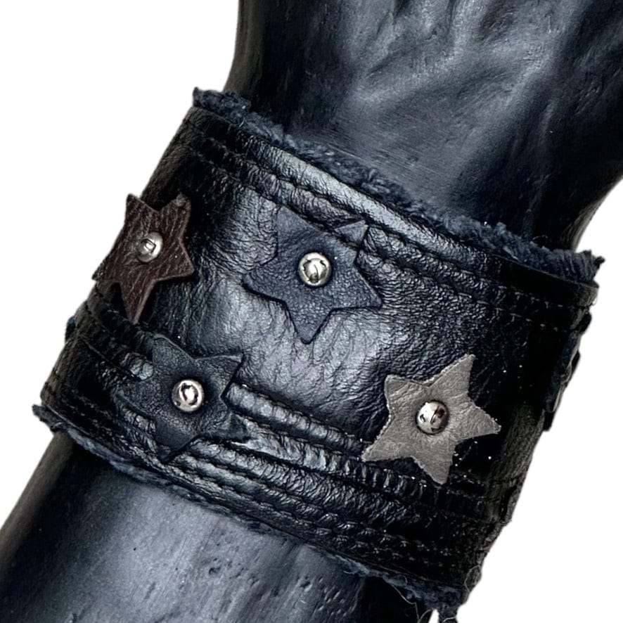 Custom Chop Shop Accessory Wornstar Custom - Wristband Leather Cuff - Celeste - Ready to ship