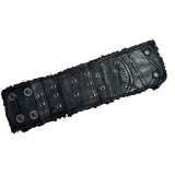 Custom Chop Shop Accessory Wornstar Custom Wristband Leather Cuff - Distressed Black with Studs - Ready to Ship