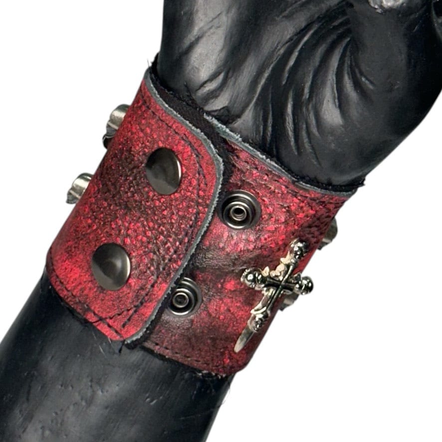 Custom Chop Shop Accessory Wornstar Custom - Wristband Leather Cuff - Guardian