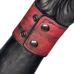 Custom Chop Shop Accessory Wornstar Custom - Wristband Leather Cuff - Kaleidoscope Red