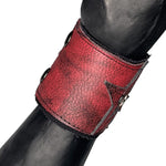Custom Chop Shop Accessory Wornstar Custom - Wristband Leather Cuff - Kaleidoscope Red