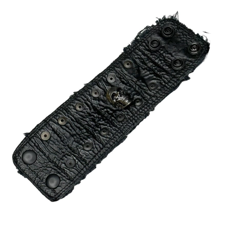 • Wornstar Custom Stage Wear Collection• Ready to ship - Custom leather wrist band• One of a kind• Designed, made, and sold exclusively by Wornstar Clothing• Completely hand-made• Individually made; each one will vary slightly• Made with soft leather• Lined for comfort• Hand-distressed• Hand-painted•