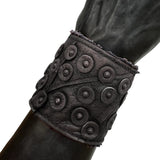 Custom Chop Shop Accessory Wornstar Custom - Wristband Leather Cuff - Sequence - Distressed Black