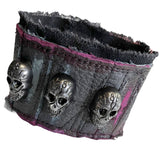 Custom Chop Shop Accessory Wornstar Custom - Wristband Leather Cuff - Shock Pink