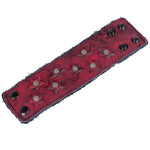 Custom Chop Shop Accessory Wornstar Custom - Wristband Leather Cuff - Star Sequence - Crimson