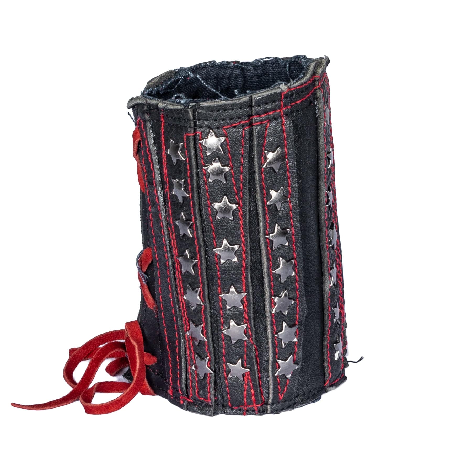 Custom Chop Shop Accessory Wornstar Custom - Wristband Leather Cuff - Stars and Scars