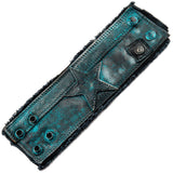 Wornstar Custom - Wristband Leather Bracelet - Turquoise Star