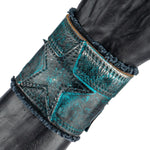 Wornstar Custom - Wristband Leather Bracelet - Turquoise Star