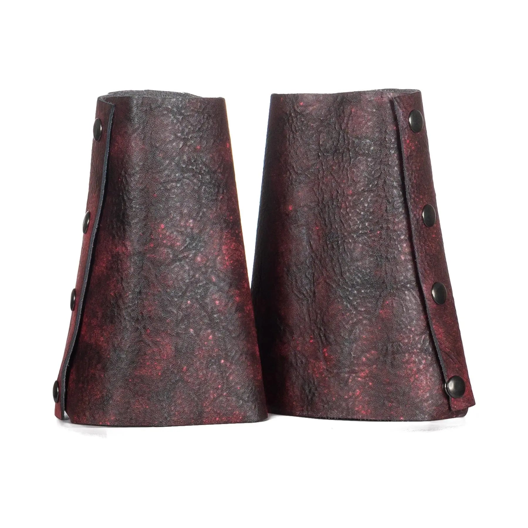 Custom Chop Shop Accessory Wornstar Custom - Wristband Leather Cuffs - Set of Two Gauntlets
