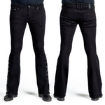Essentials Collection Pants Hellraiser Side Button Jeans - Black