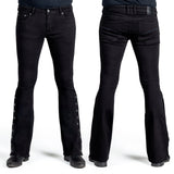 Essentials Collection Pants Hellraiser Side Button Jeans - Black