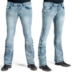 Essentials Collection Pants Hellraiser Side Button Jeans - Classic Blue