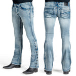 Essentials Collection Pants Hellraiser Side Button Jeans - Classic Blue