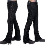 Essentials Collection Pants Hellraiser Side Laced Jeans - Black