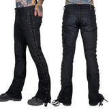 Essentials Collection Pants Hellraiser Side Laced Jeans - Black