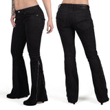 Essentials Collection Pants Hellraiser Side Zipper Jeans - Black