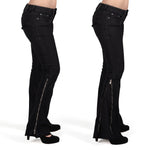 Essentials Collection Pants Hellraiser Side Zipper Jeans - Black