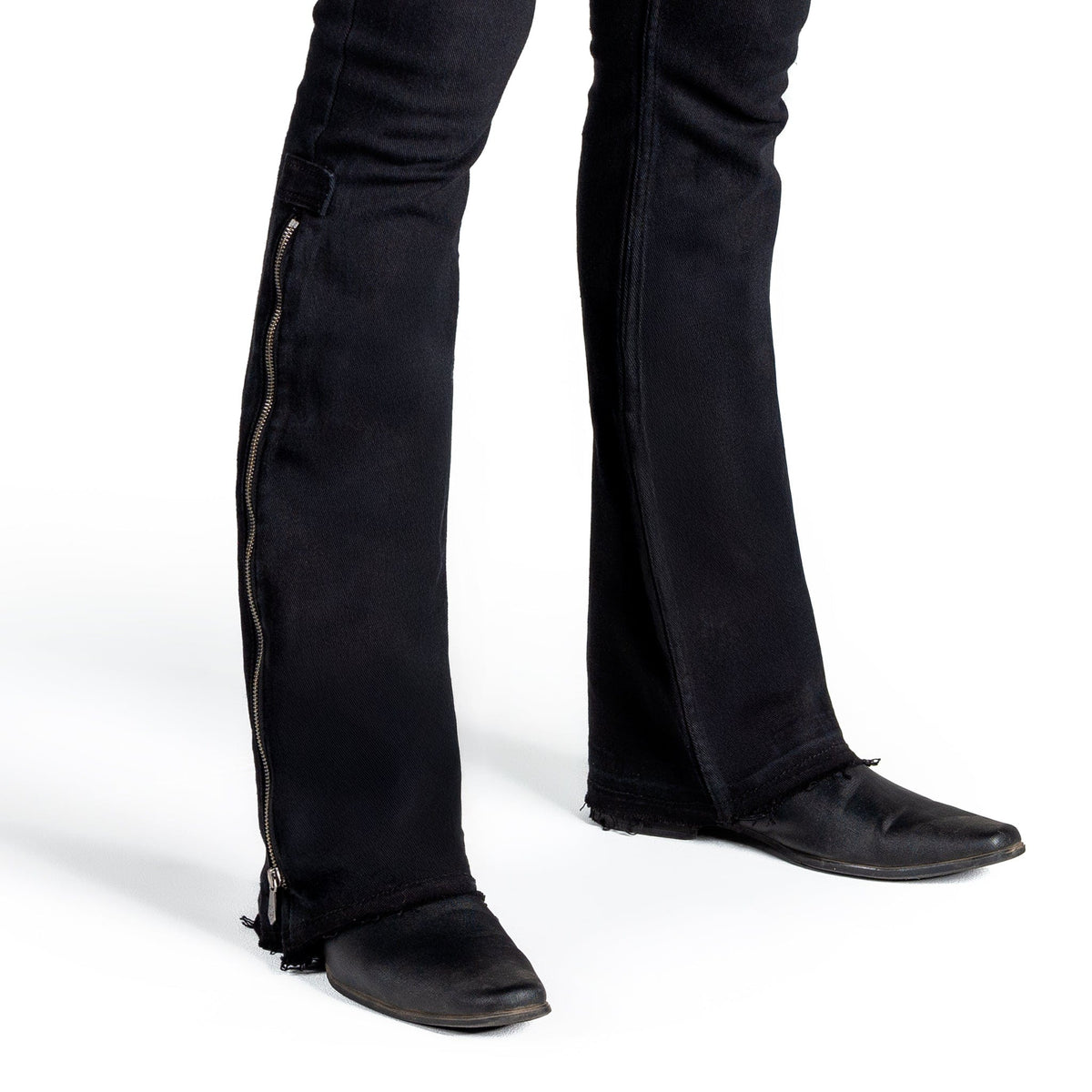 Essentials Collection Pants Hellraiser Side Zipper Jeans - Black
