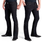 Essentials Collection Pants Hellraiser Side Zipper Jeans - Black