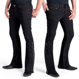 Essentials Collection Pants Hellraiser Side Zipper Jeans - Black