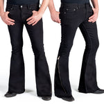Essentials Collection Pants Hellraiser Side Zipper Jeans - Black