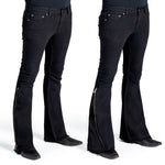 Essentials Collection Pants Hellraiser Side Zipper Jeans - Black