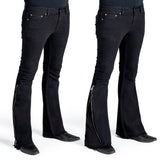 Essentials Collection Pants Hellraiser Side Zipper Jeans - Black