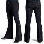 Essentials Collection Pants Hellraiser Side Zipper Jeans - Black